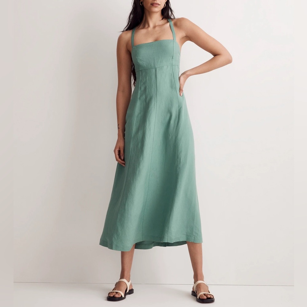 Madewell Tie-Back Cami Midi Dress